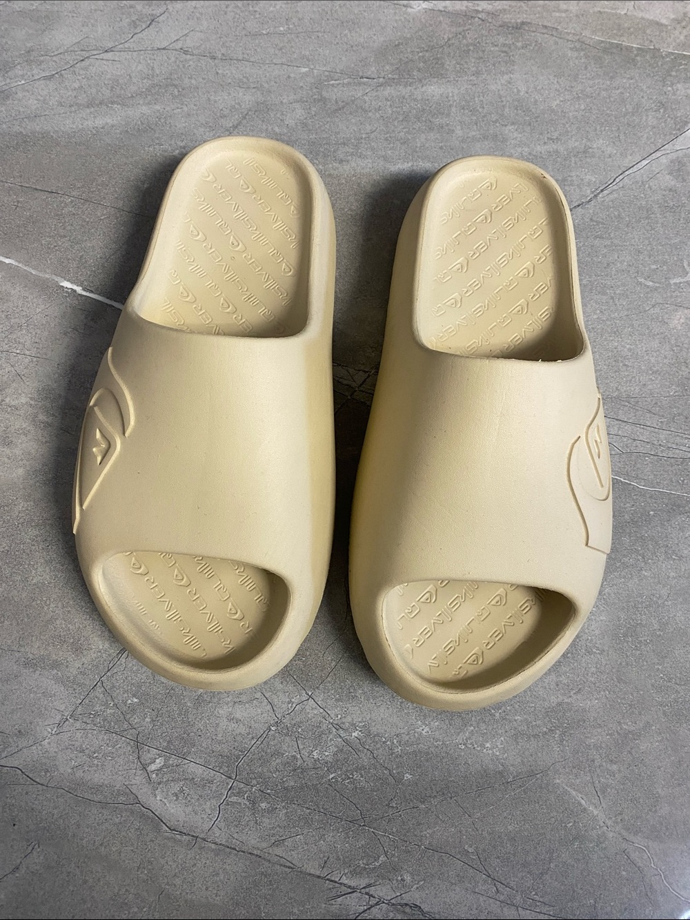 Quiksilver Kids Beige Slide Sandals